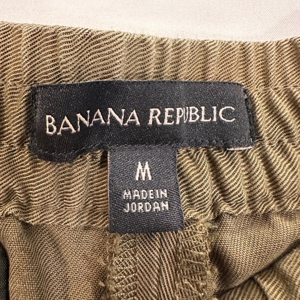 Banana Republic Lyocell Drawstring Jogger Pants Mens‎ M Brown Elastic Core/Earth